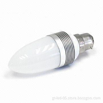 3W LED Candle Bulb, Mini Lamp, Low Light Attenuation, More Durable and Robust